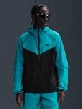 Nike Tech Woven Blue and Black Hooded Windbreaker Jacket For Men