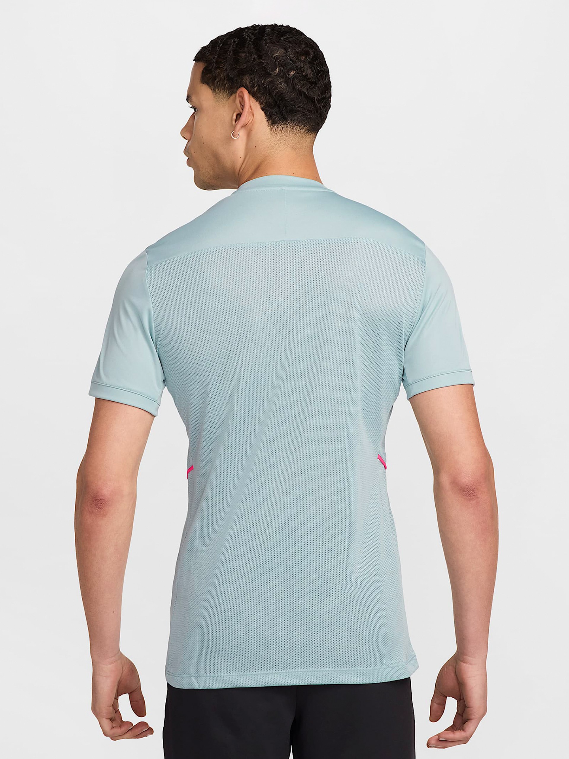 Nike Academy Dri-FIT Blue and Pink Football T-shirt For Men