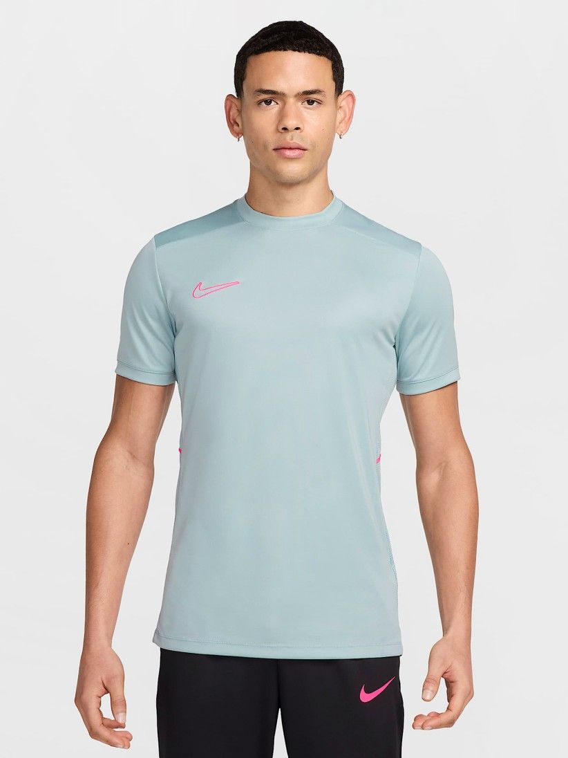 T-shirt de Futebol Nike Academy Dri-FIT Azul e Rosa Para Homem