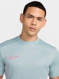 T-shirt de Futebol Nike Academy Dri-FIT Azul e Rosa Para Homem