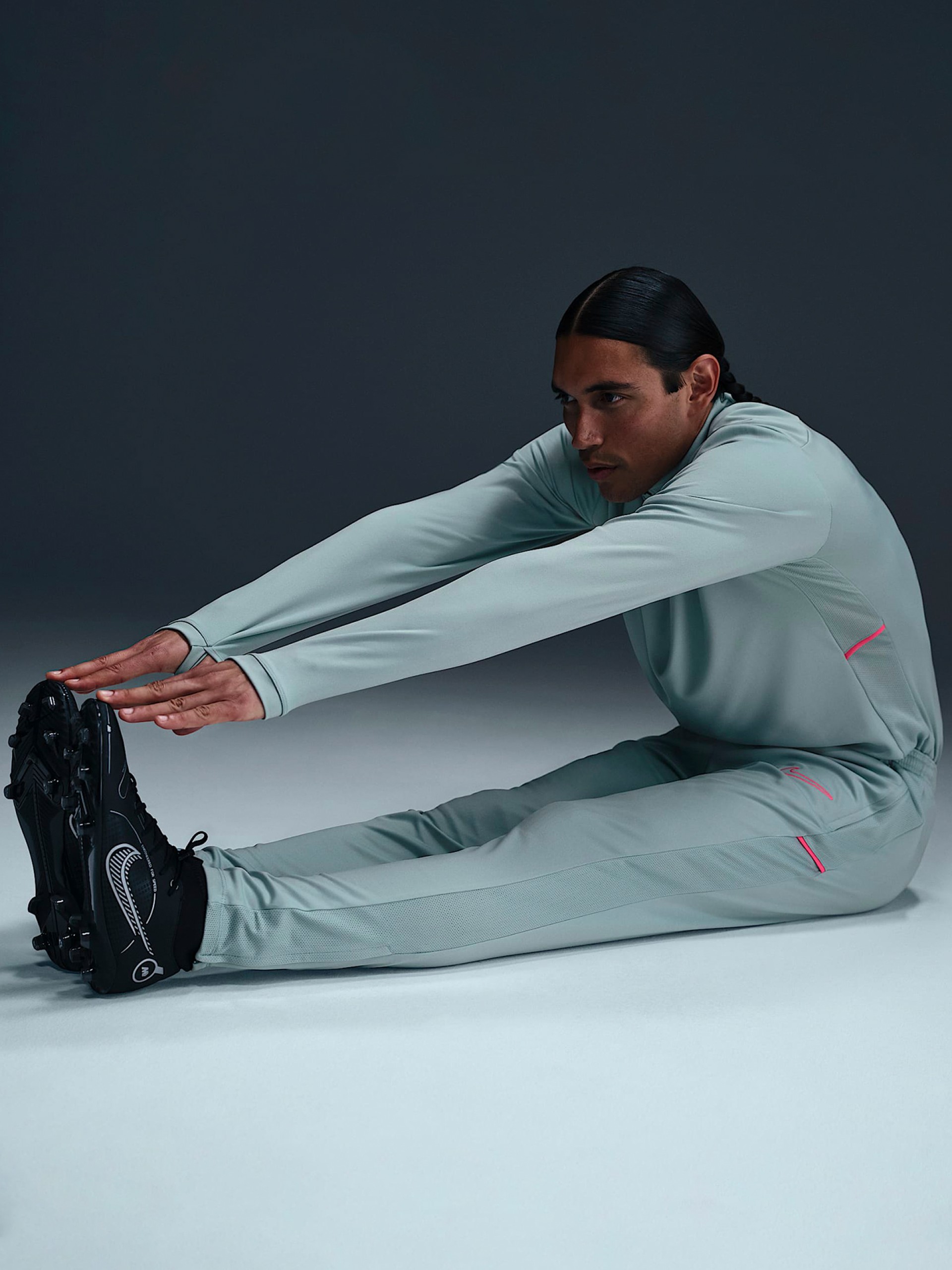 Calças de Futebol Nike Academy Dri-FIT Azuis e Rosa Para Homem