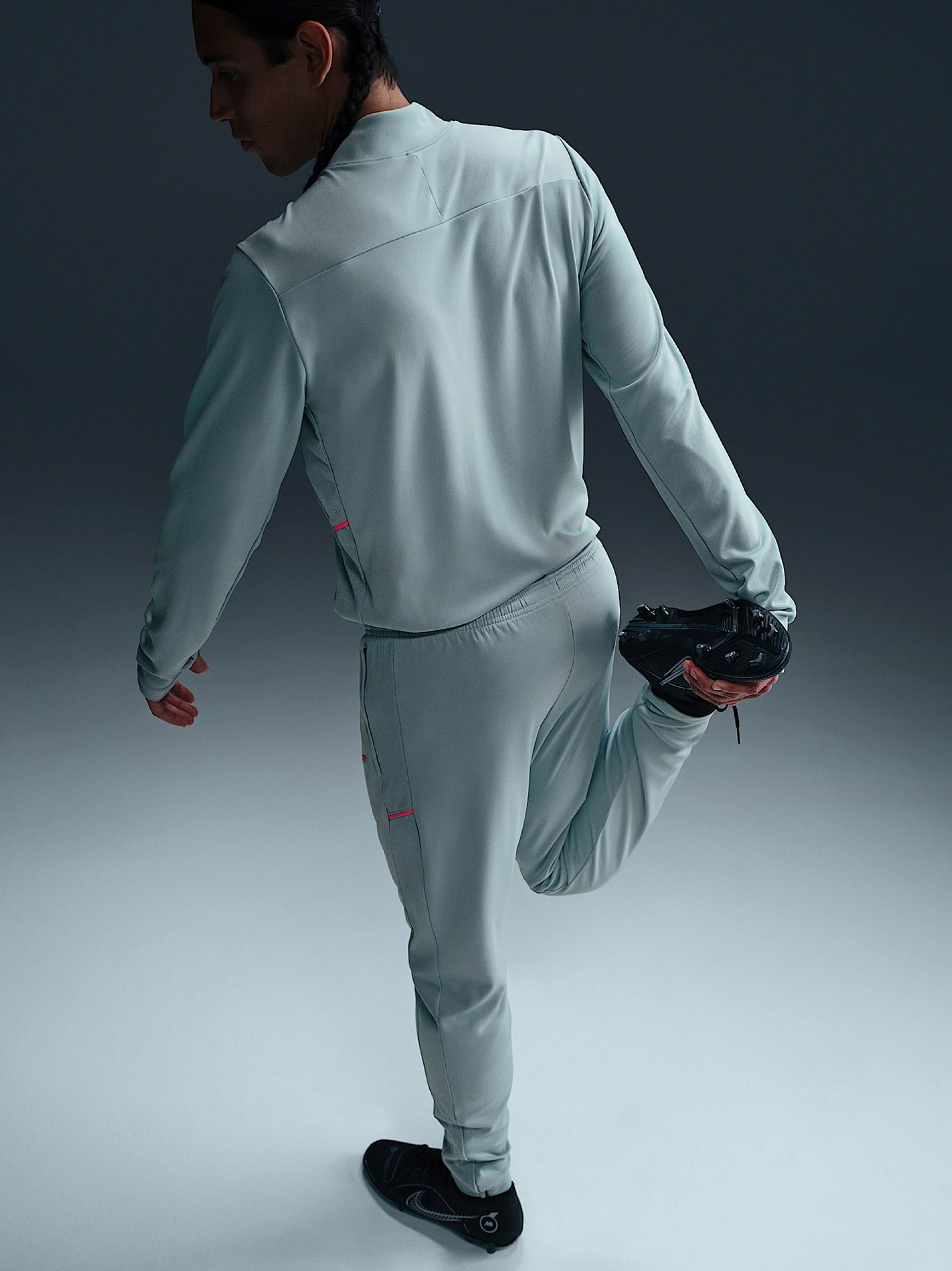 Calças de Futebol Nike Academy Dri-FIT Azuis e Rosa Para Homem