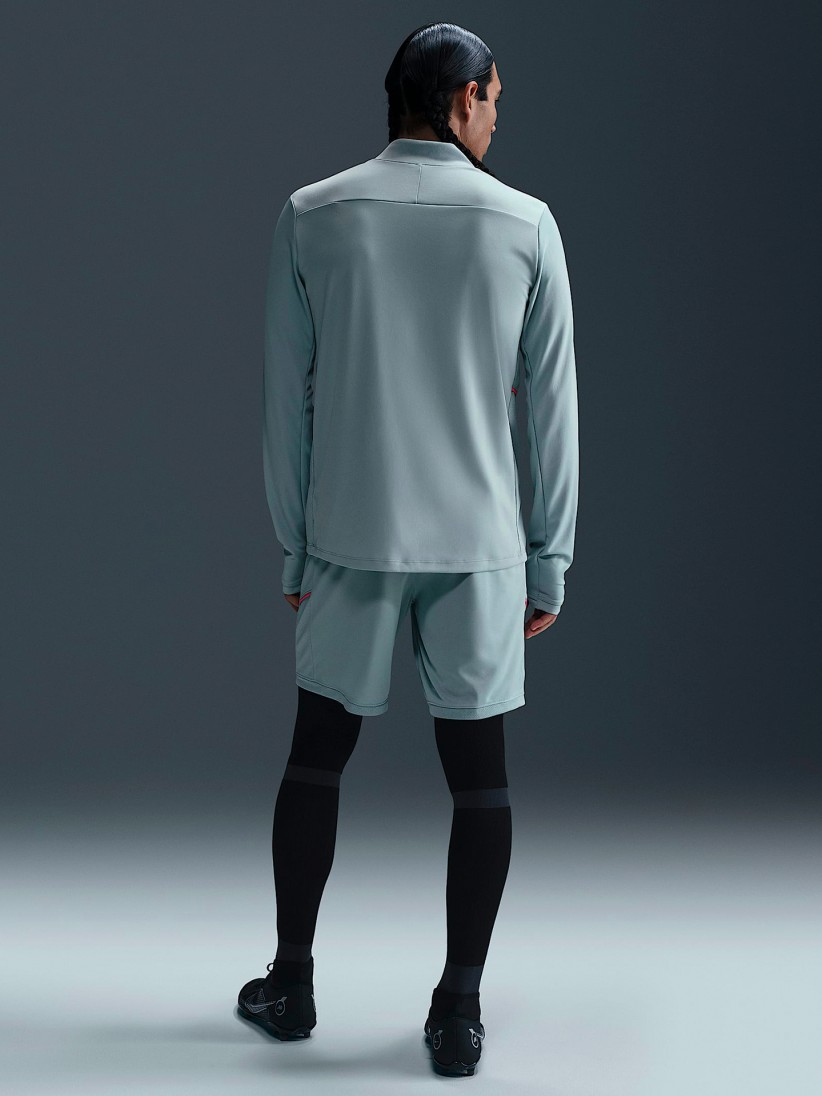 Camisola com Fecho de Futebol Nike Academy Dri-FIT Azul e Rosa Para Homem