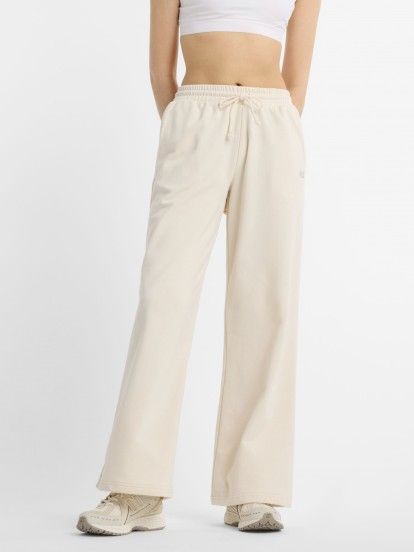 New Balance Coastal Fleece Beige Trousers