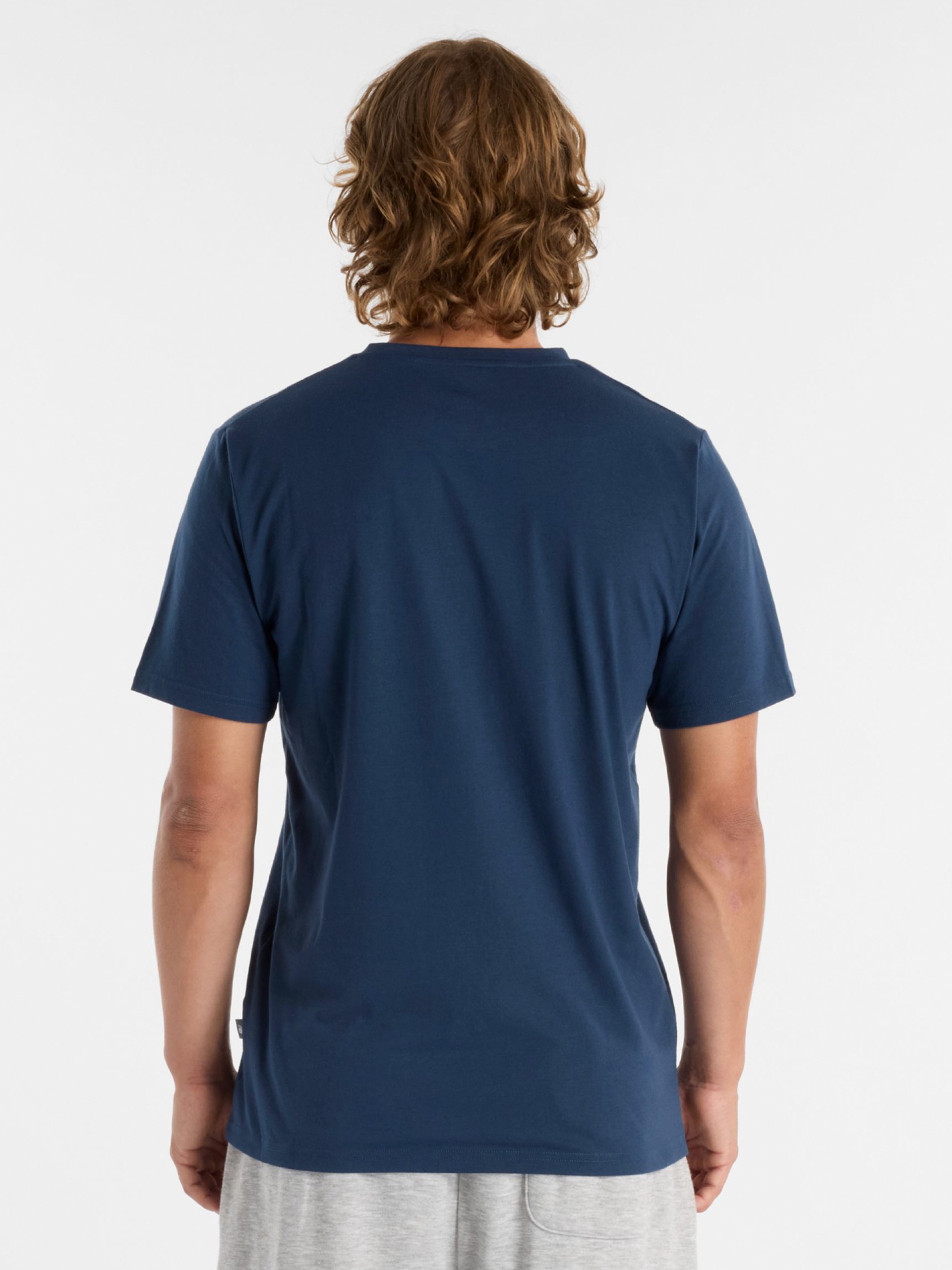 New Balance Heathertech Logo Blue T-shirt
