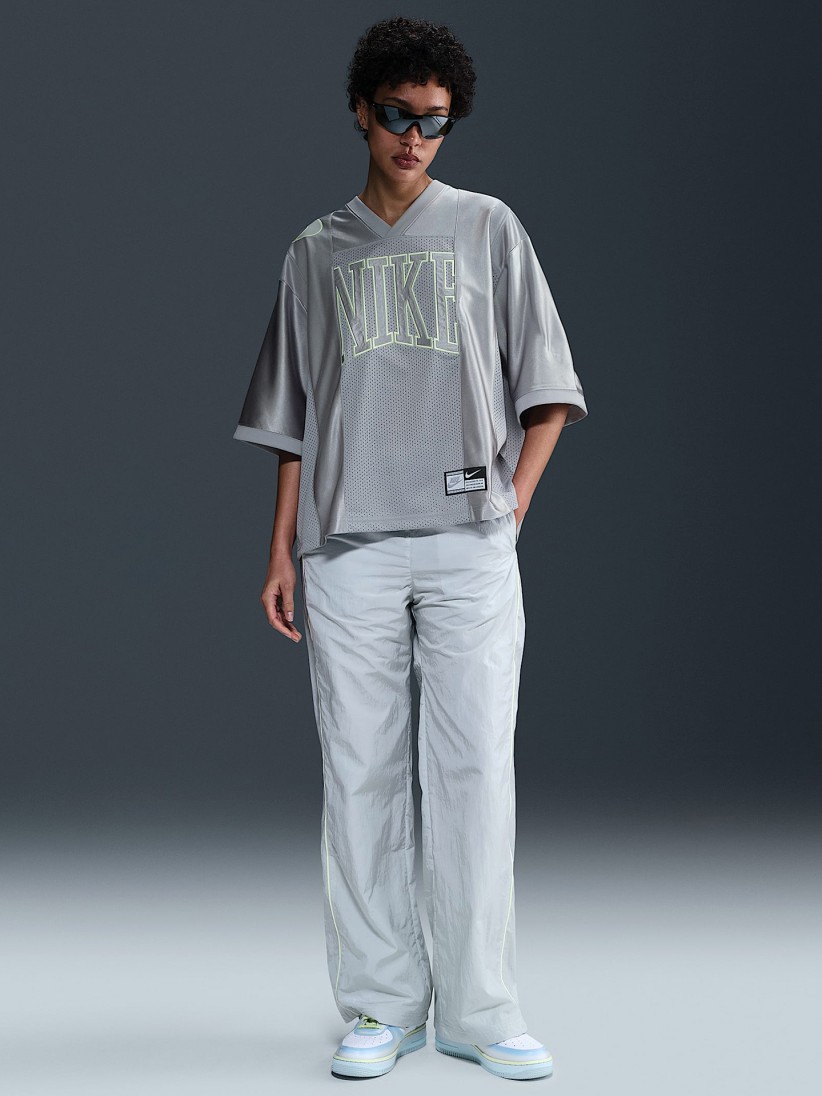 Nike Sportswear Street Silver and Green T-shirt For Women
