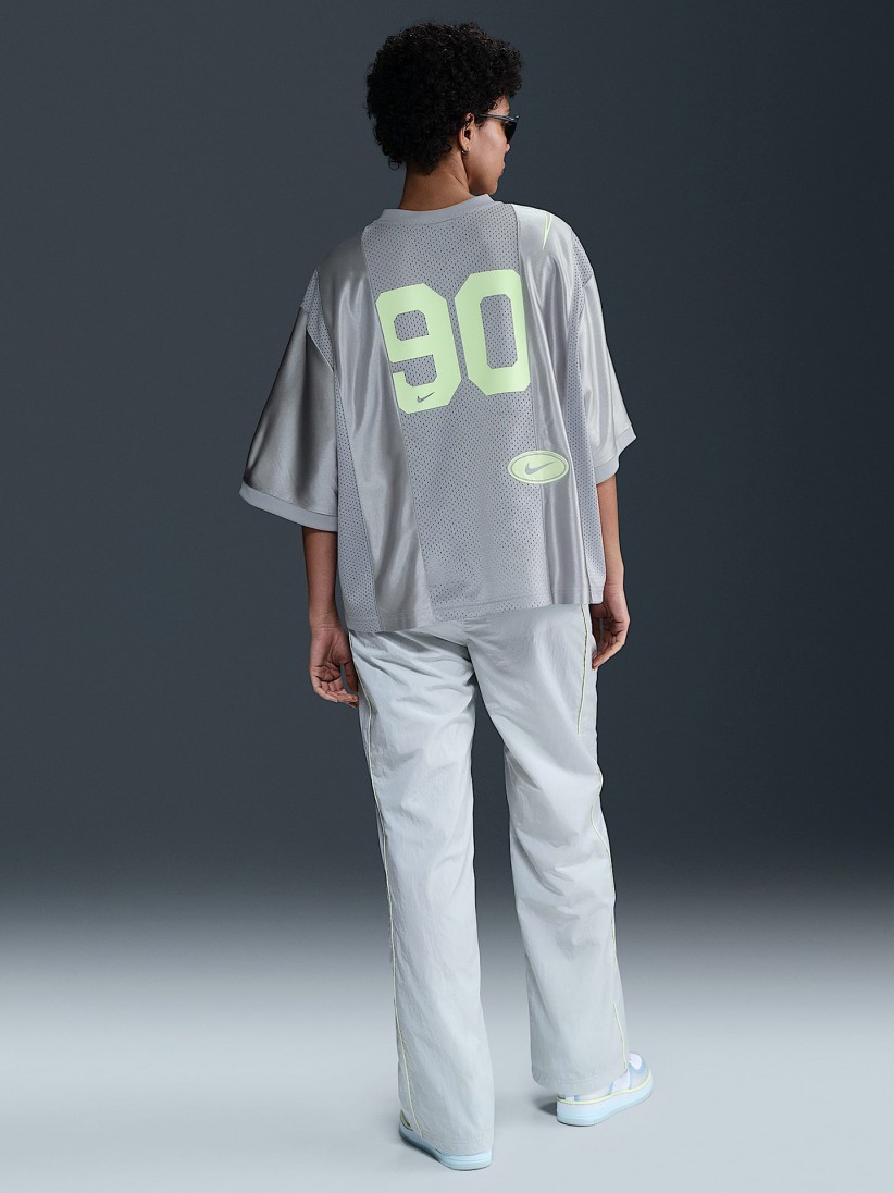 Nike Sportswear Street Silver and Green T-shirt For Women