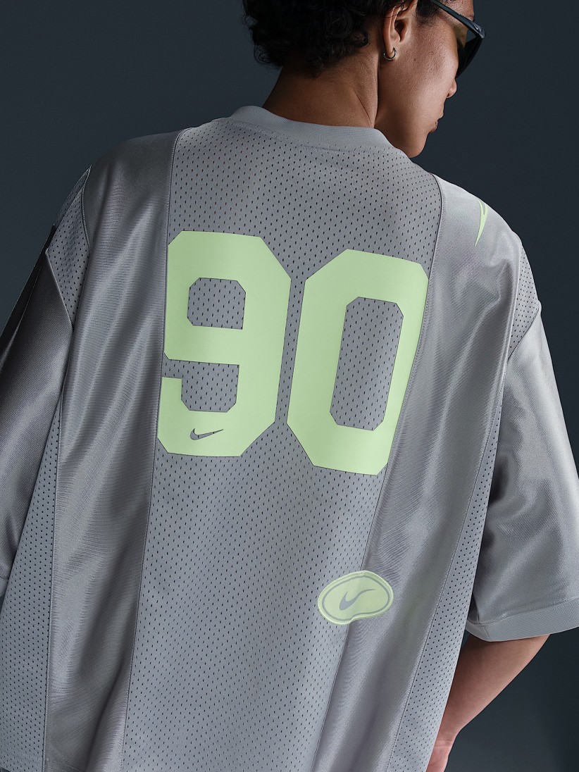 Nike Sportswear Street Silver and Green T-shirt For Women