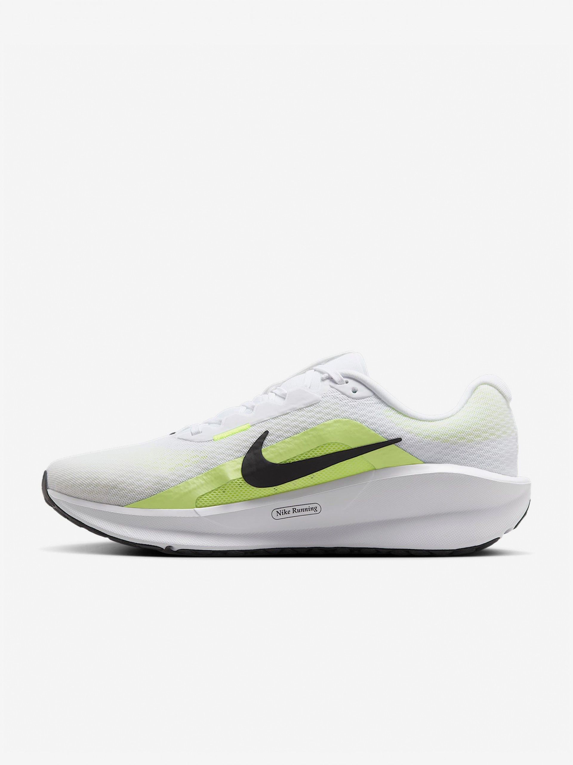 Nike Downshifter 13 White and Green Running Trainers For Men