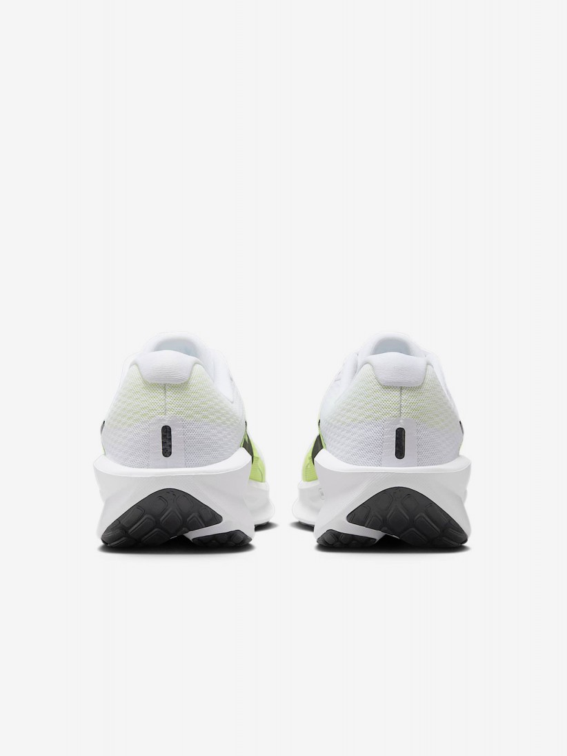 Nike Downshifter 13 White and Green Running Trainers For Men