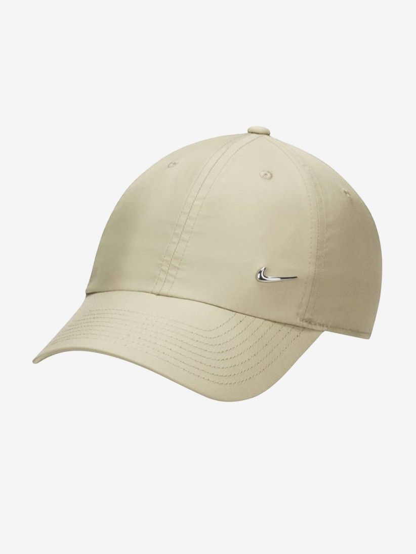 Nike Dri-FIT Club Unstructured Metal Swoosh Beige Cap
