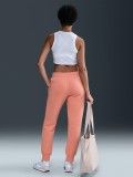 Nike Sportswear Phoenix Fleece Mid-Rise Salmon Trousers For Women