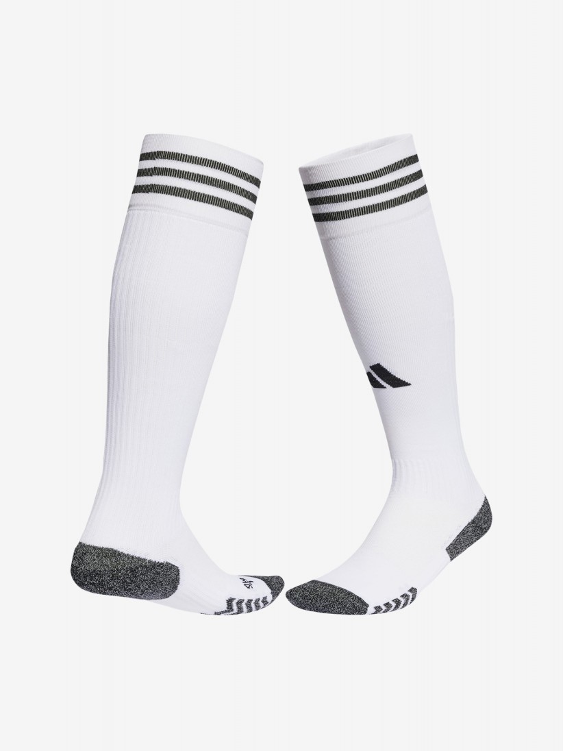 Meias de Futebol Adidas Milano 23 Brancas e Cinzentas