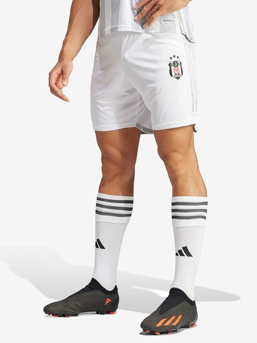 Meias de Futebol Adidas Milano 23 Brancas e Cinzentas