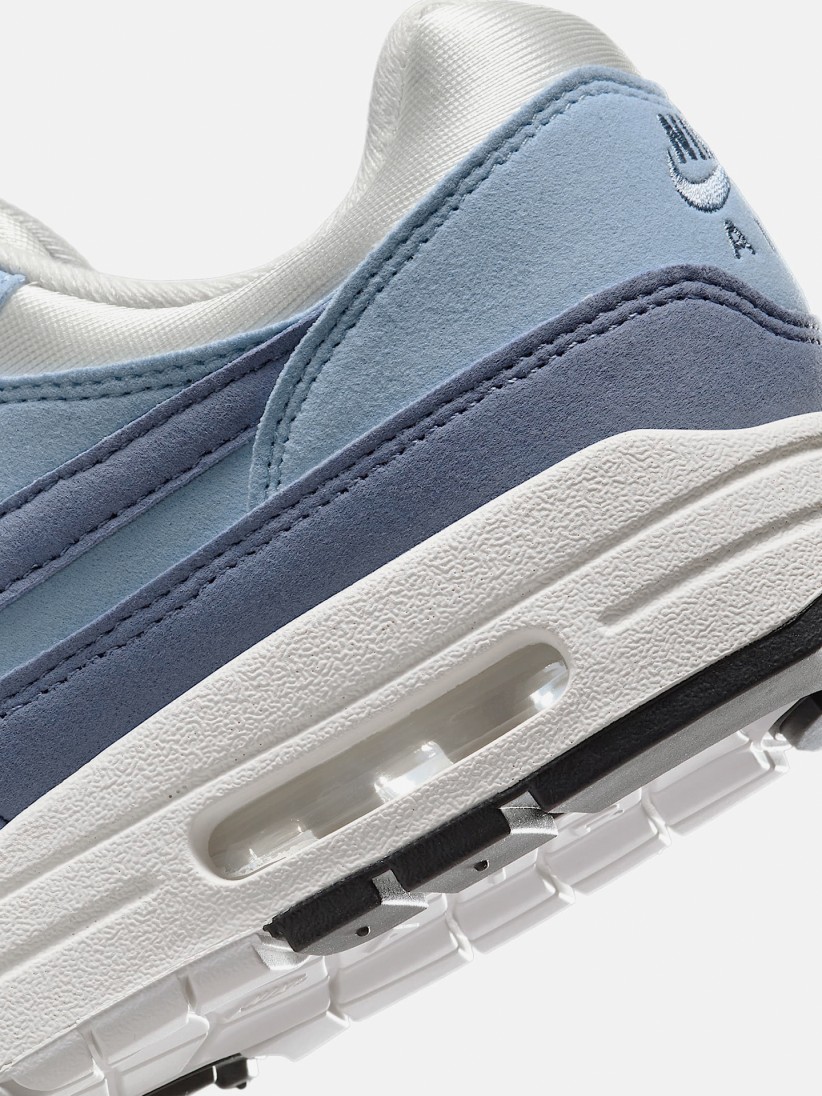 Nike Air Max 1 Premium Blue and White Sneakers For Women