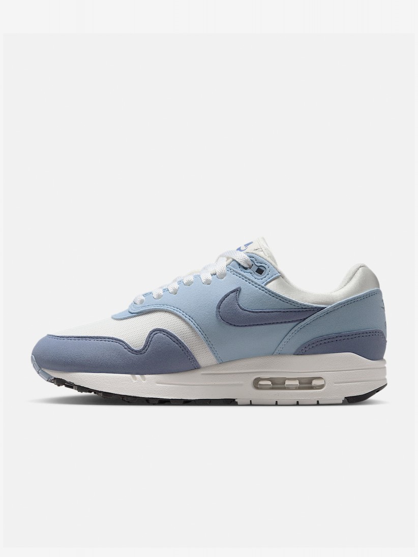Nike Air Max 1 Premium Blue and White Sneakers For Women