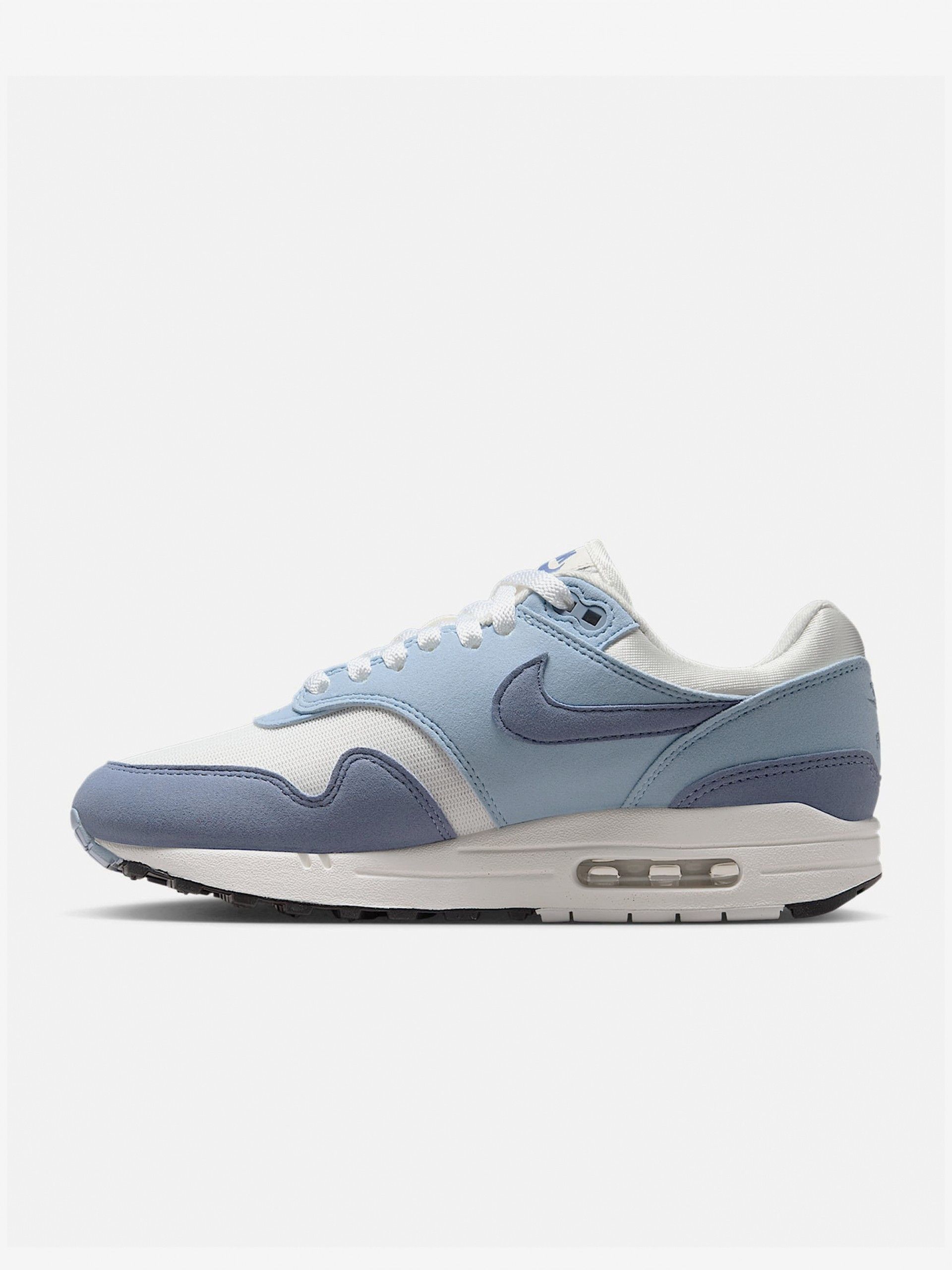 Zapatillas Nike Air Max 1 Premium Azules y Blancas Para Mujer