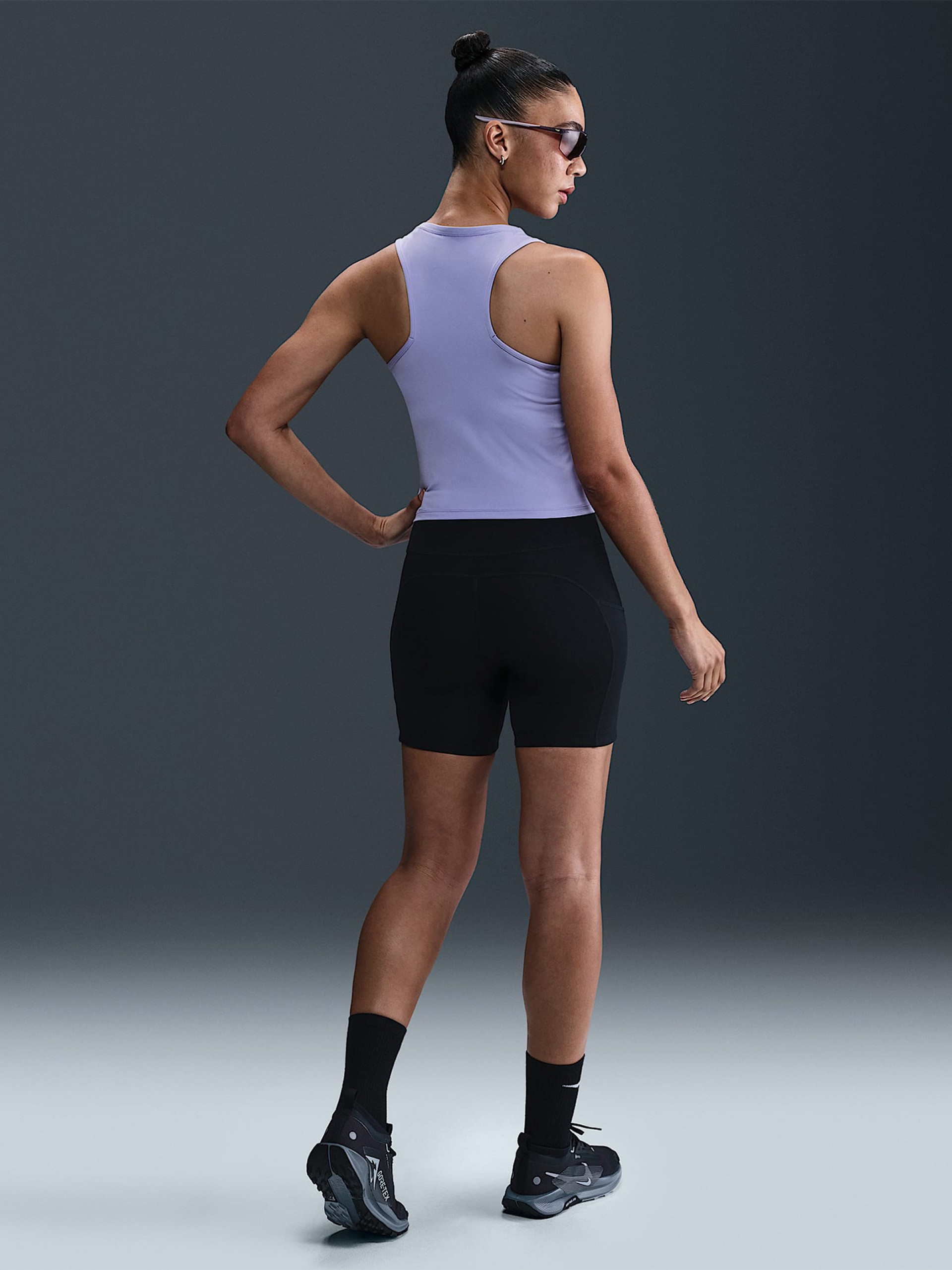 Camiseta de Tirantes de Trail Nike Dri-FIT Lila Para Mujer