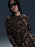Nike Sportswear Chill Terry Brown Printed Sweater For Women