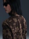 Nike Sportswear Chill Terry Brown Printed Sweater For Women