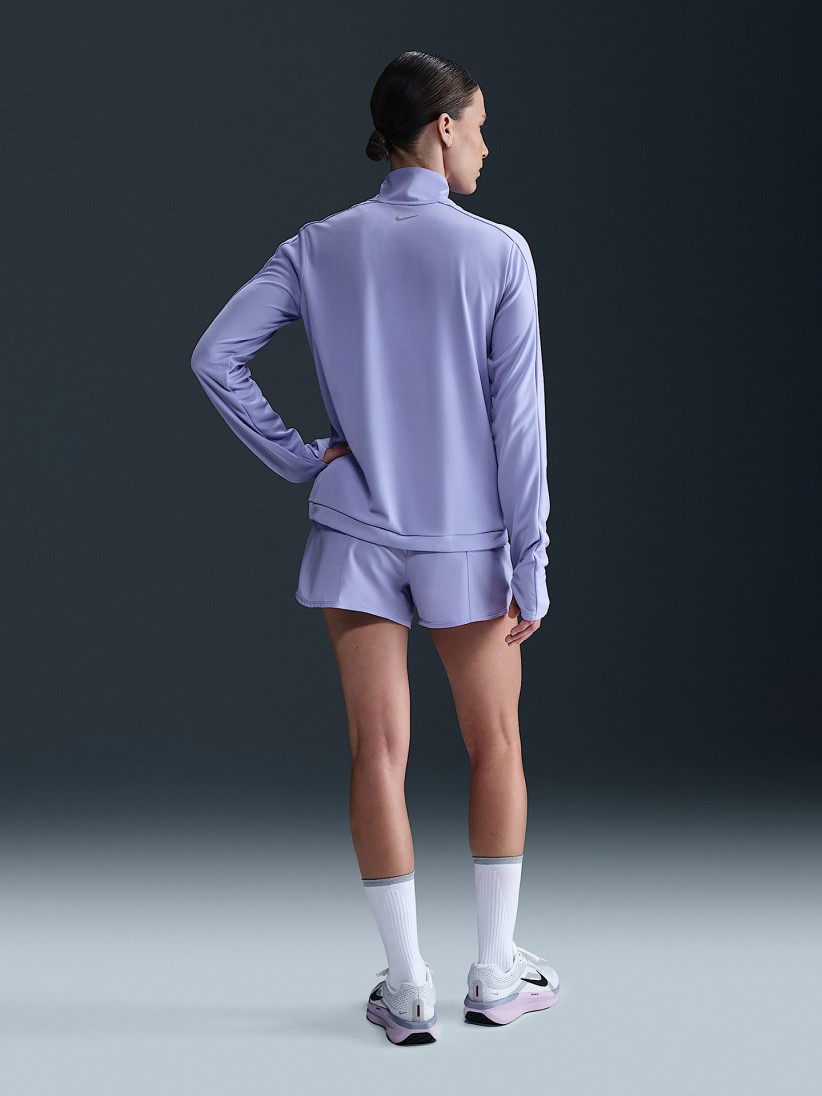 Sudadera con Cremallera de Running Nike Swoosh Dri-FIT Lila Para Mujer