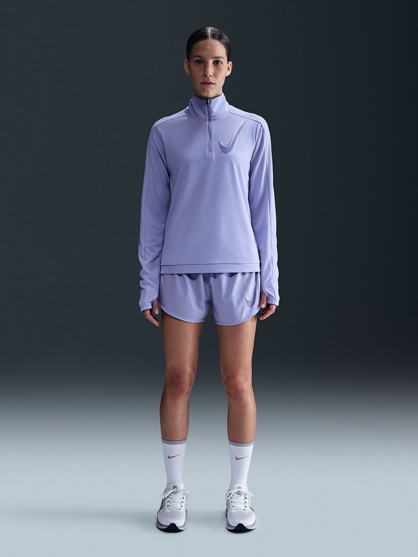 Sudadera con Cremallera de Running Nike Swoosh Dri-FIT Lila Para Mujer