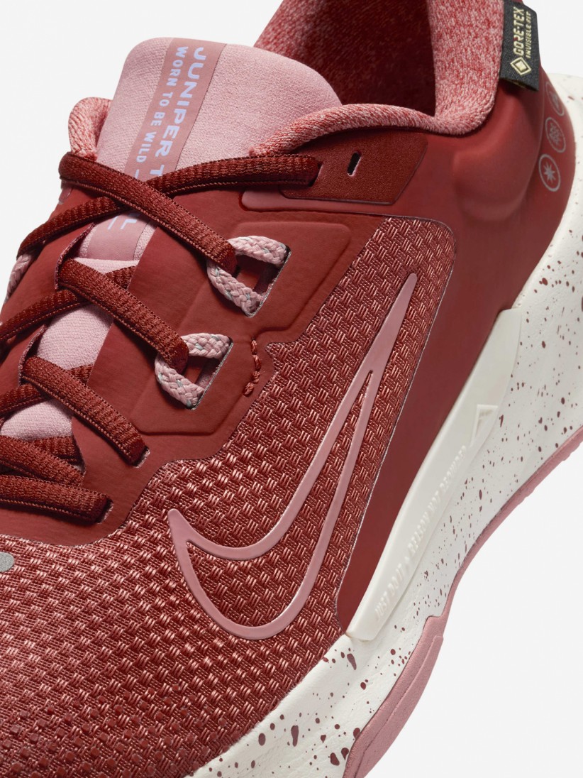 Sapatilhas de Trail Nike Juniper Trail 2 GORE-TEX Vermelhas e Rosa Para Mulher