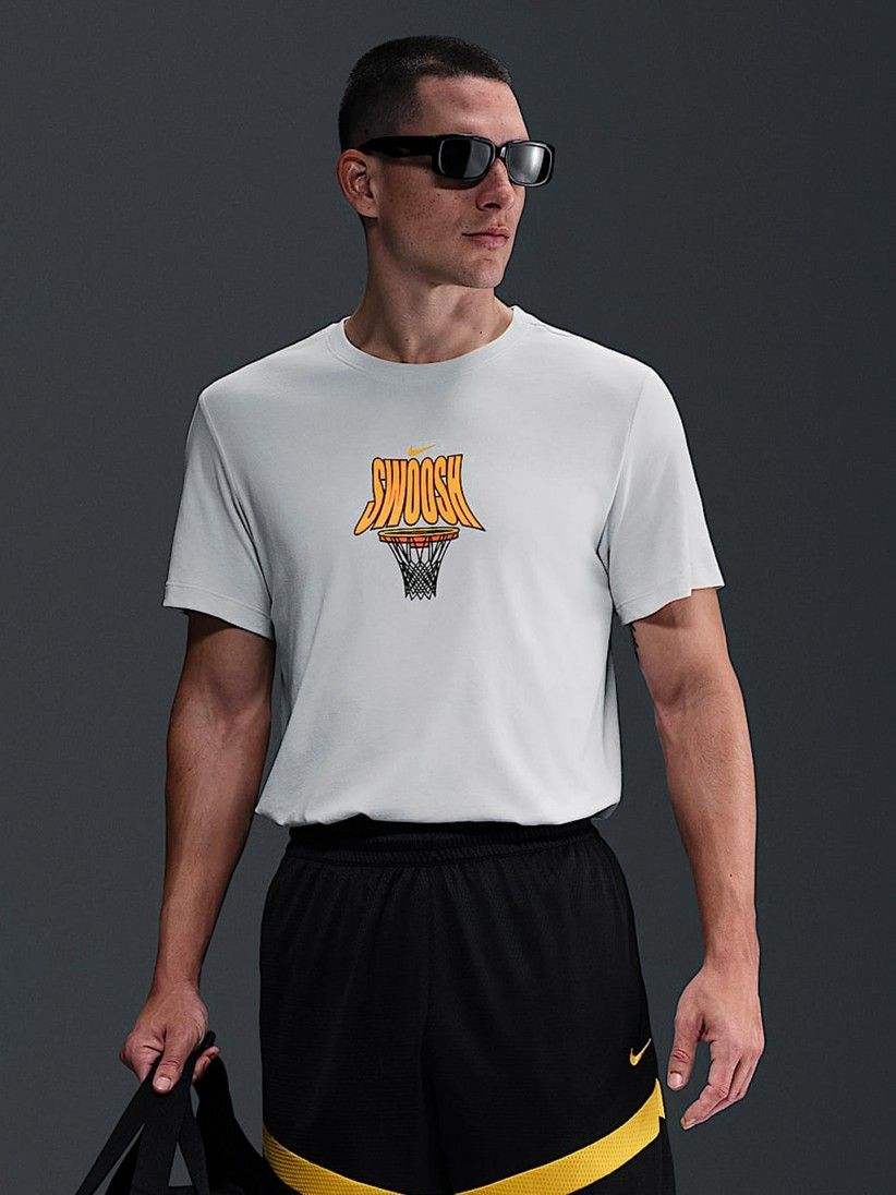 Nike Dri-FIT Grey Basketball T-shirt For Men