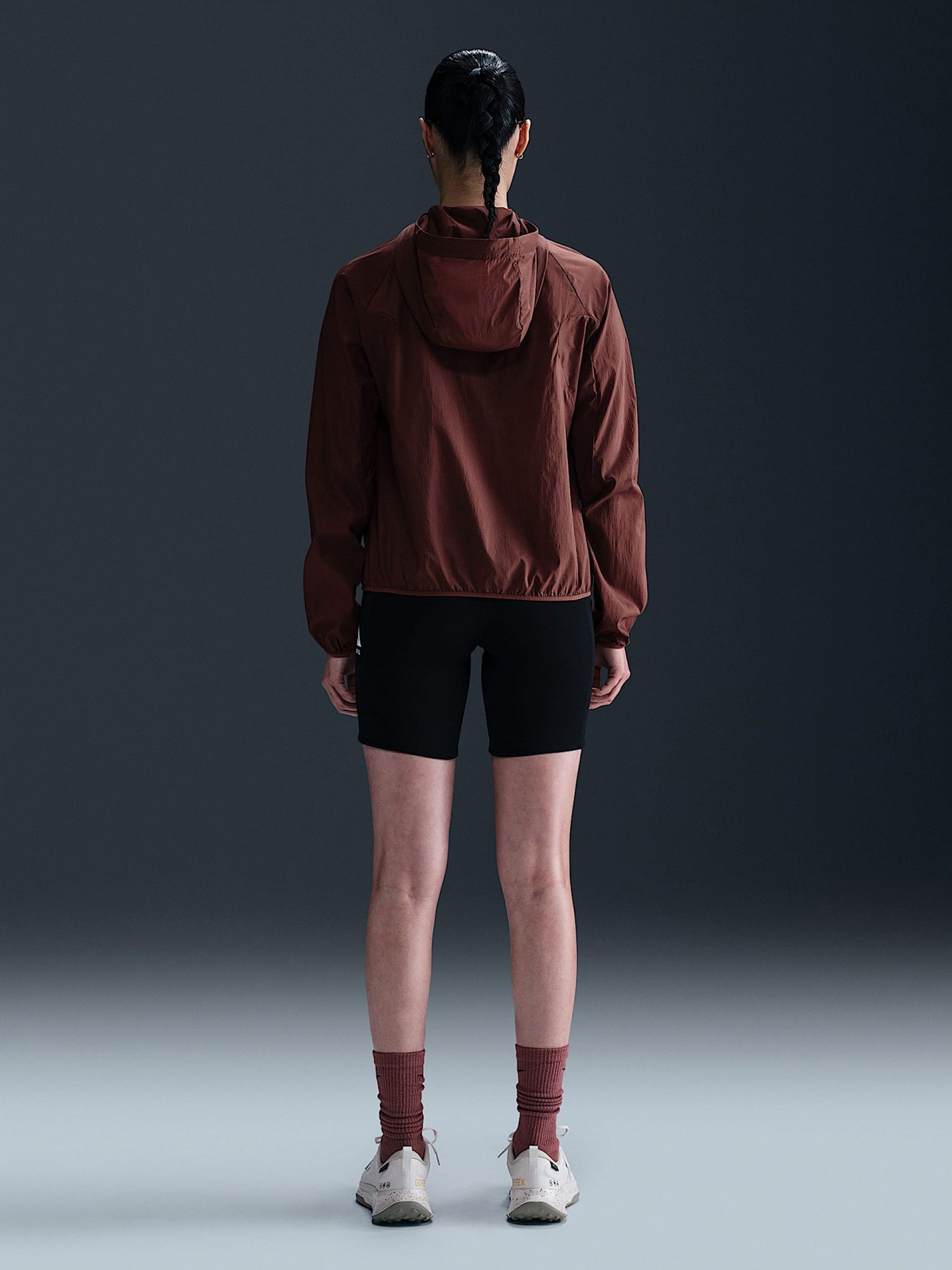 Chaqueta con Capucha de Trail Nike Trail Repel Marrón Para Mujer