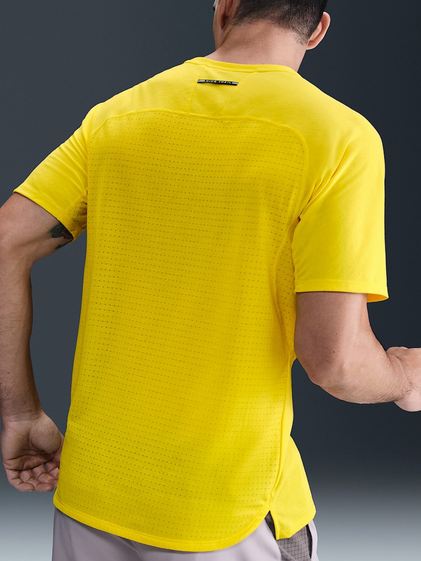 Camiseta de Trail Nike Solar Chase Dri-FIT ADV Amarilla Para Hombre