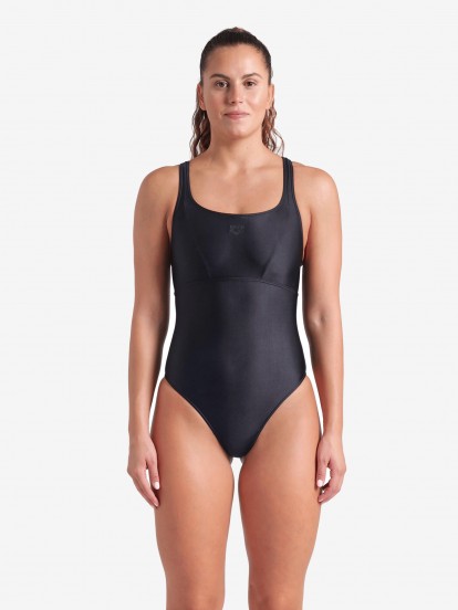 Fato de Banho Arena Control Pro Back Solid Preto