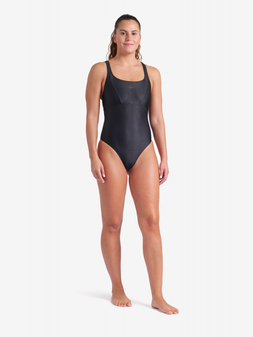 Fato de Banho Arena Control Pro Back Solid Preto