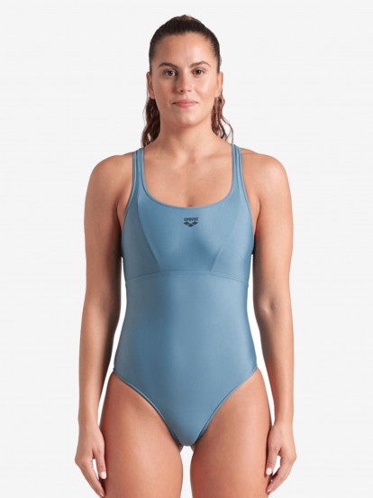 Fato de Banho Arena Control Pro Back Solid Azul