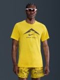 Camiseta de Trail Nike Dri-FIT Amarilla Para Hombre