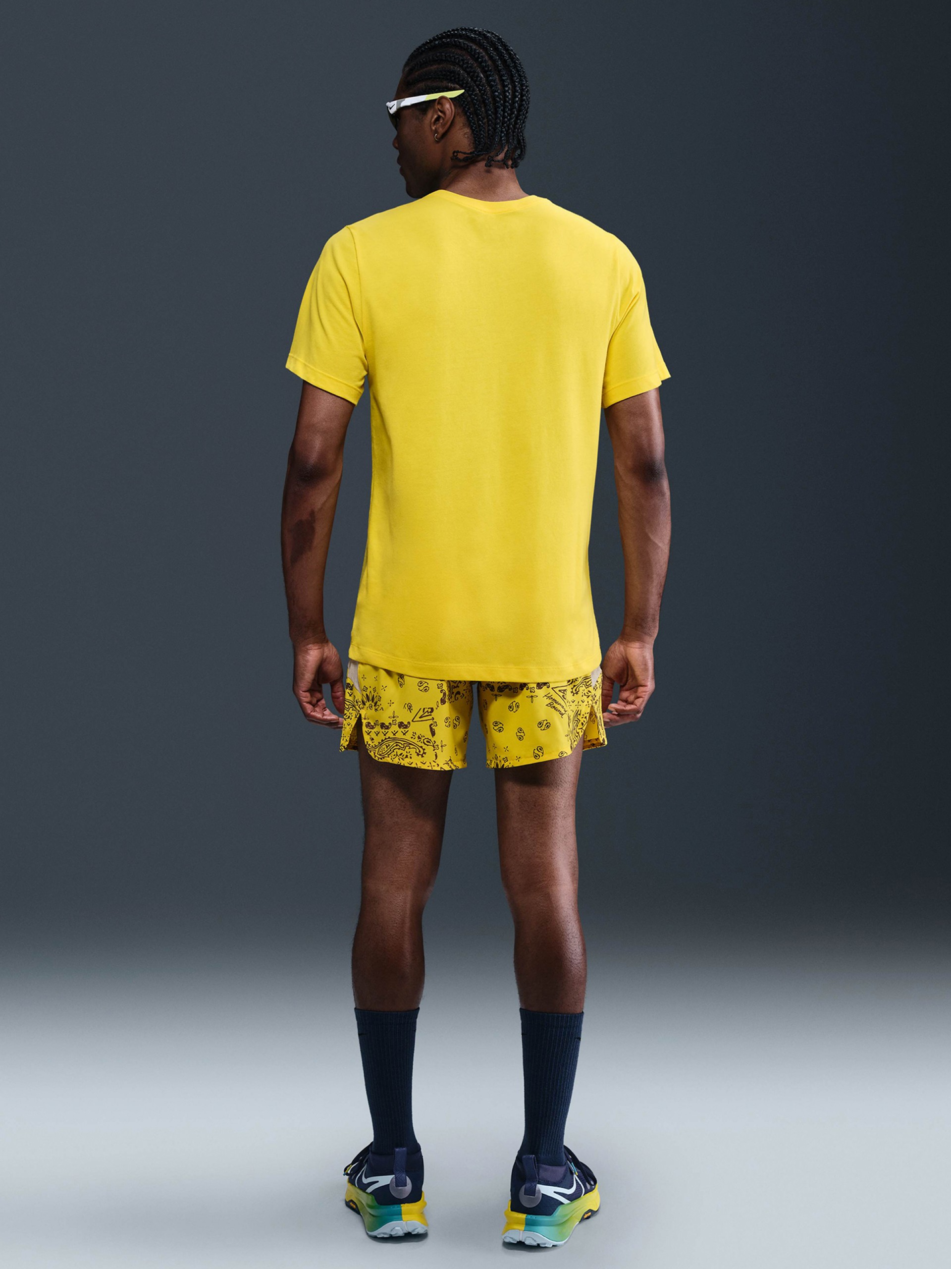 Nike Dri-FIT Yellow Trail Running T-shirt For Men