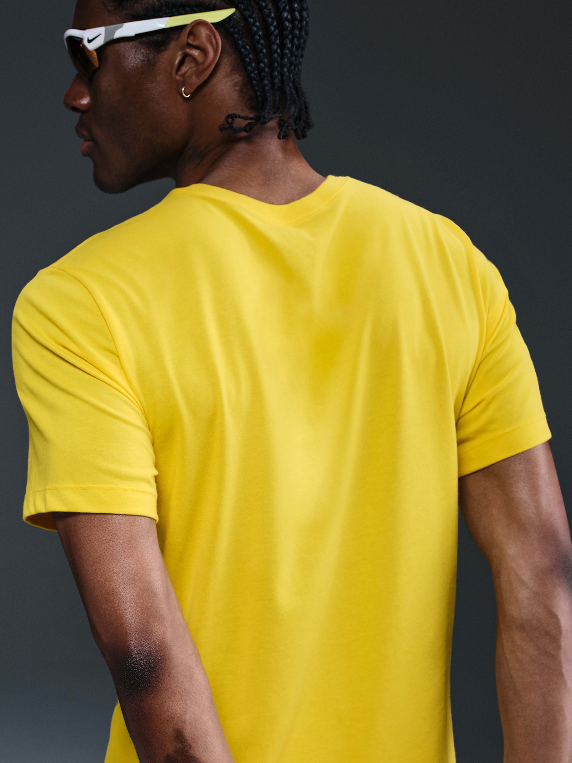 Nike Dri-FIT Yellow Trail Running T-shirt For Men