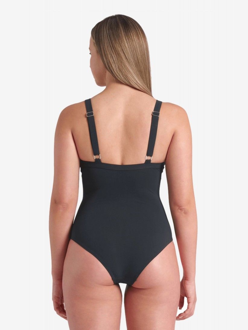 Fato de Banho Arena Lara Soft Curve Back Cinzento