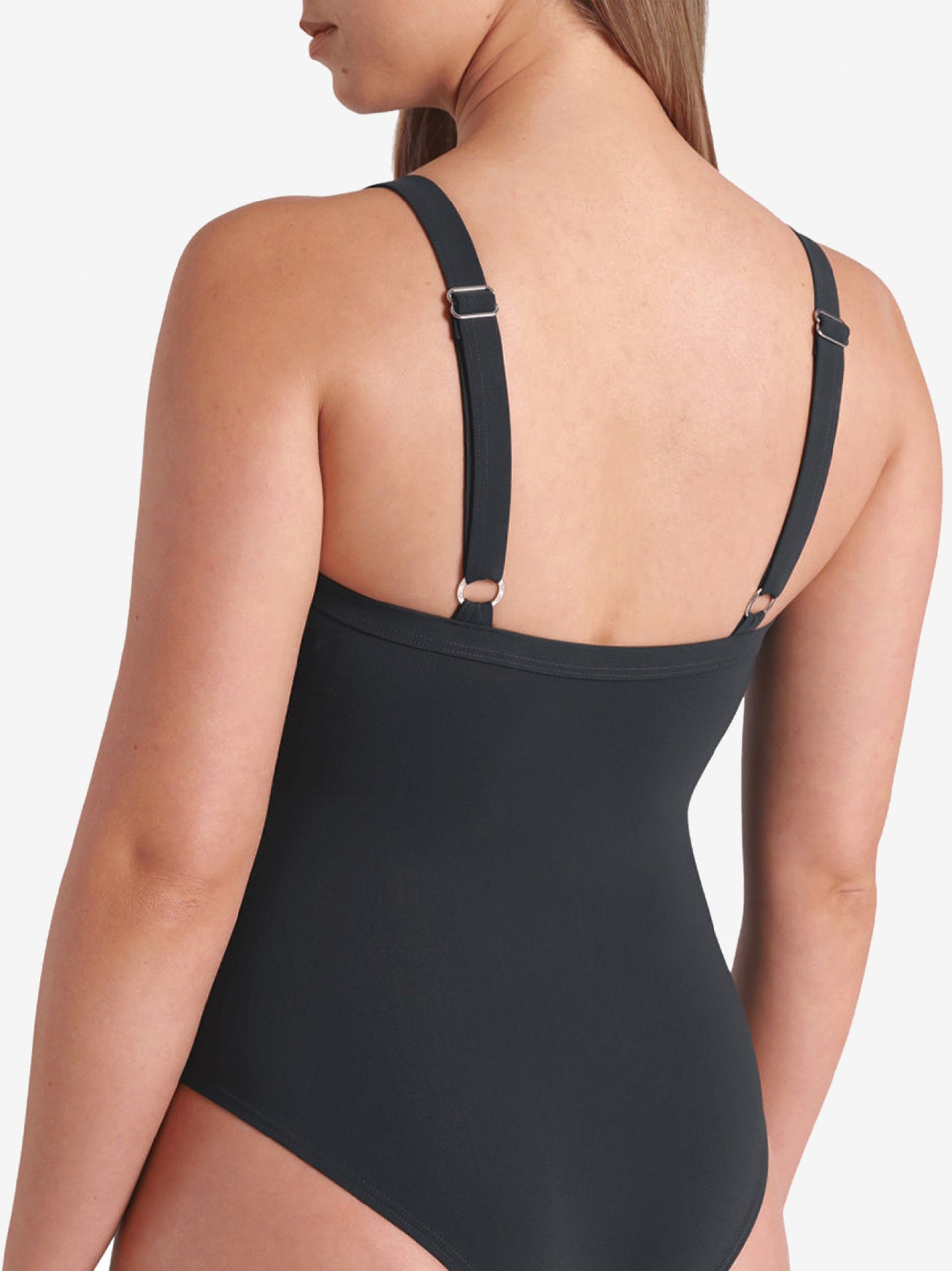 Fato de Banho Arena Lara Soft Curve Back Cinzento