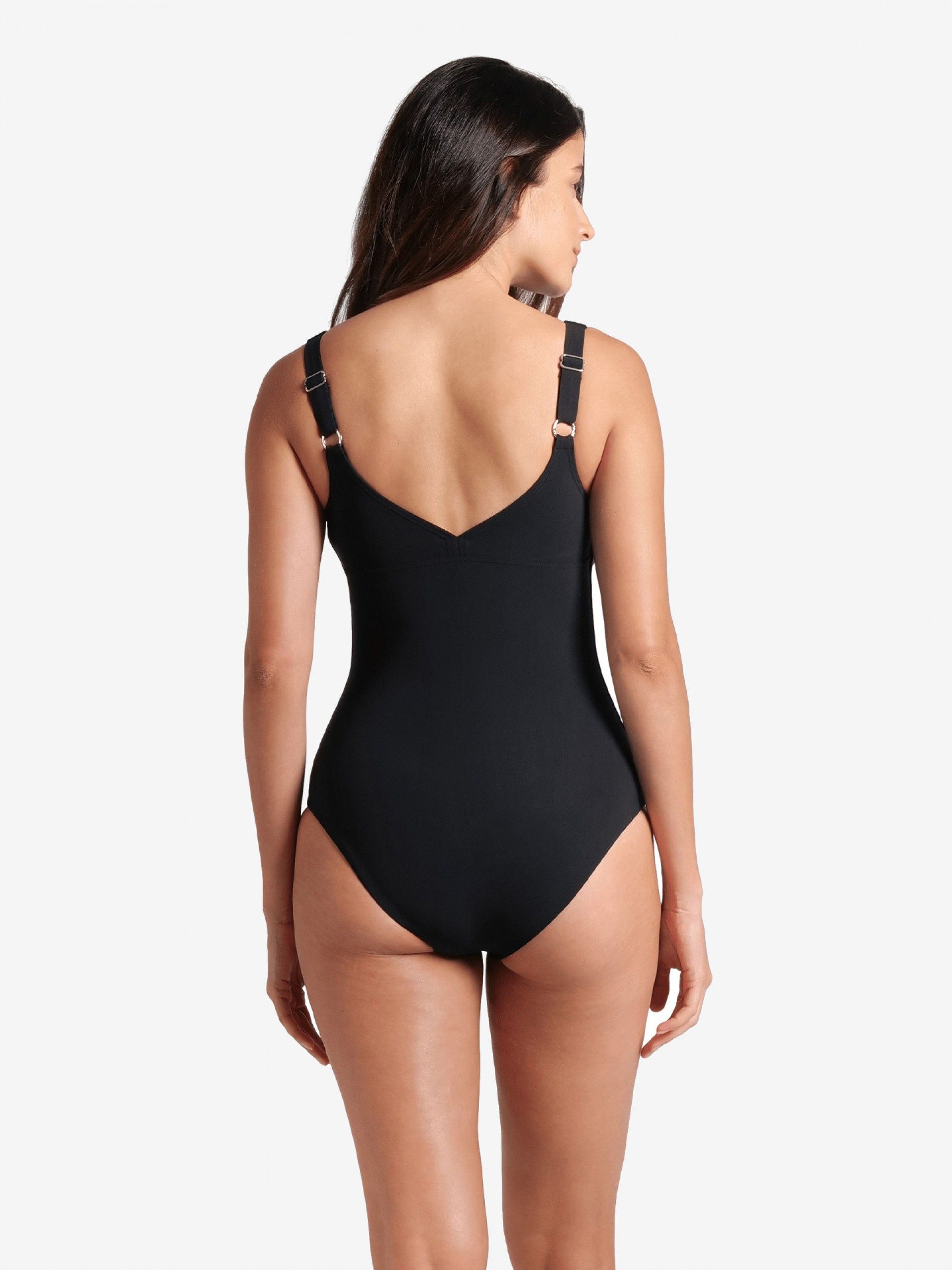Arena Ginevra Wing Back Black Swimsuit