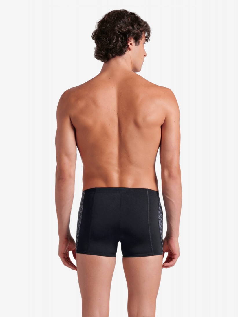 Baador de Natacin Arena Monogram New Negro y Gris