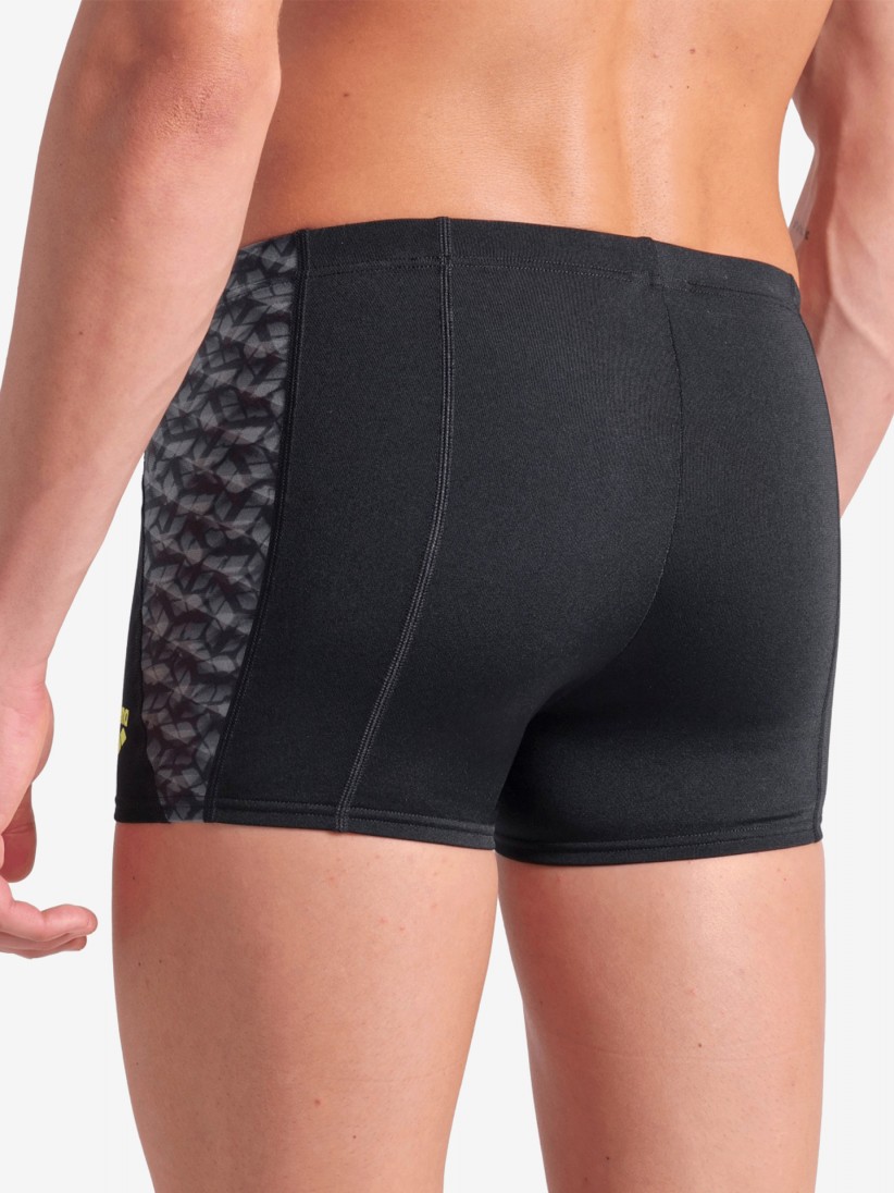 Baador de Natacin Arena Monogram New Negro y Gris