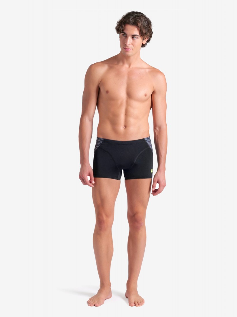 Baador de Natacin Arena Monogram New Negro y Gris