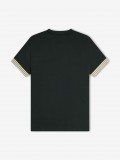 Camiseta Fred Perry Striped Cuff Verde