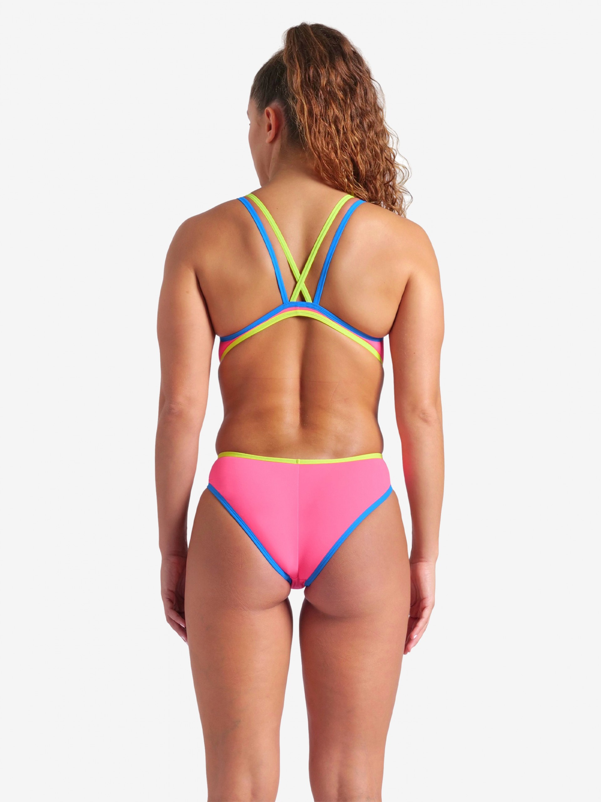 Bañador Arena One Double Cross Back One Piece Rosa