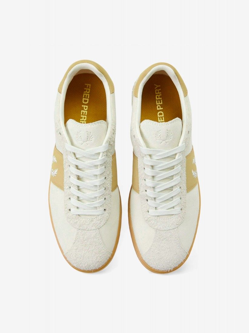 Zapatillas Fred Perry De Gamuza Beige y Camel