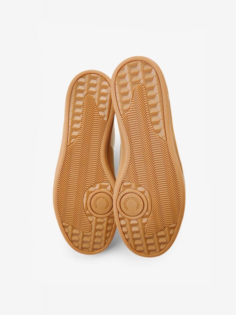 Zapatillas Fred Perry De Gamuza Beige y Camel