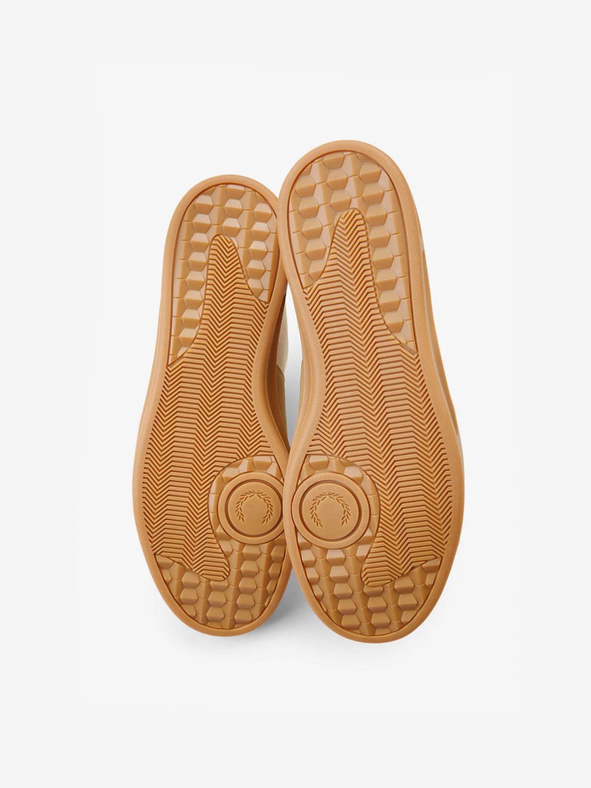 Sapatilhas Fred Perry Em Camurça Bege e Camel