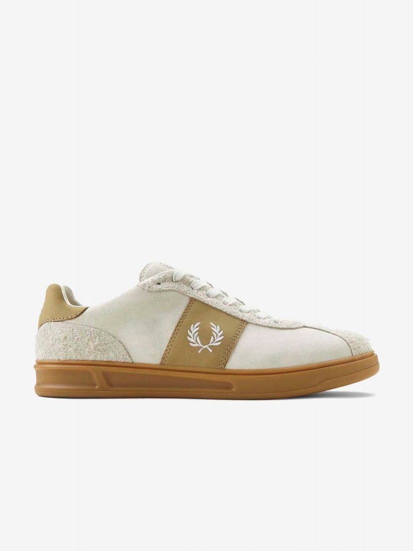Zapatillas Fred Perry De Gamuza Beige y Camel