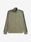 Casaco Fred Perry Contrast Tape Track Verde e Cinzento