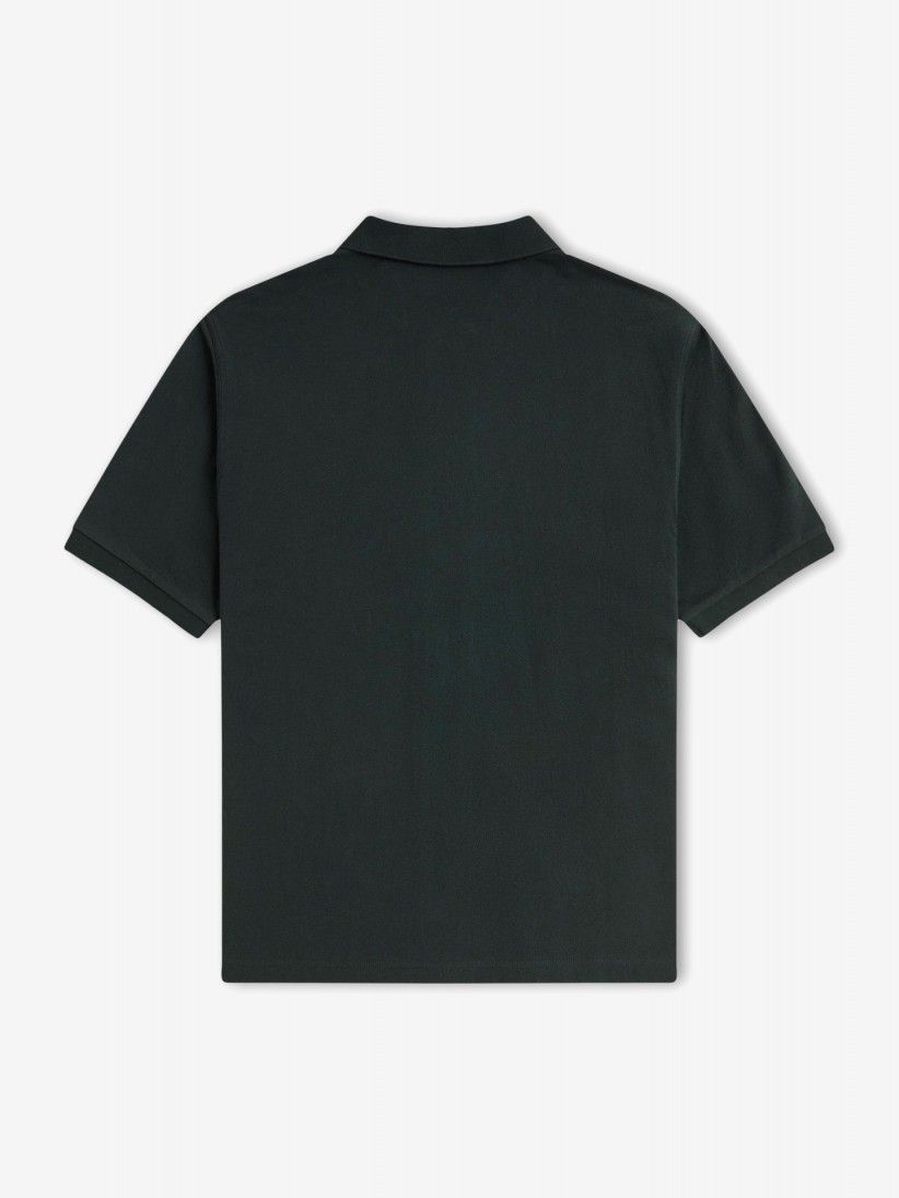 Fred Perry Chenille Tape Green Polo Shirt